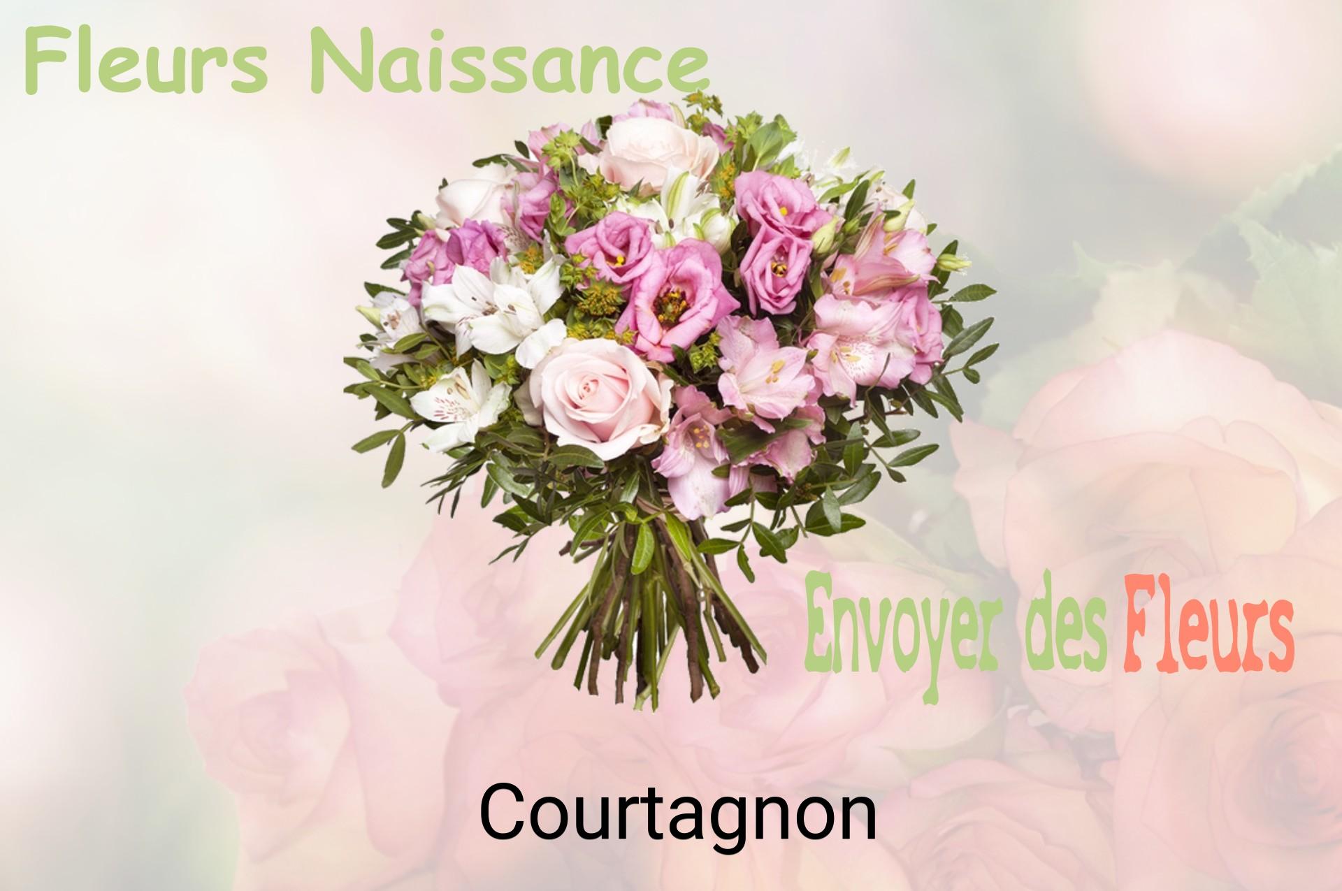 Bouquet de fleurs de naissance livré à Courtagnon